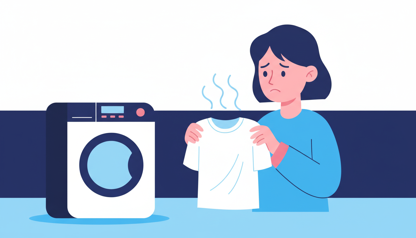 Why clothes smell after washing