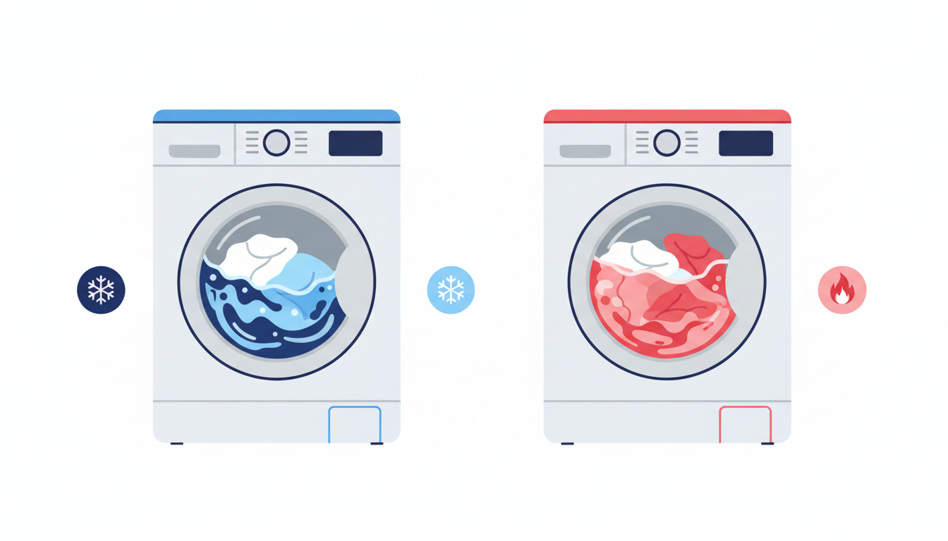 Cold water vs hot water washing