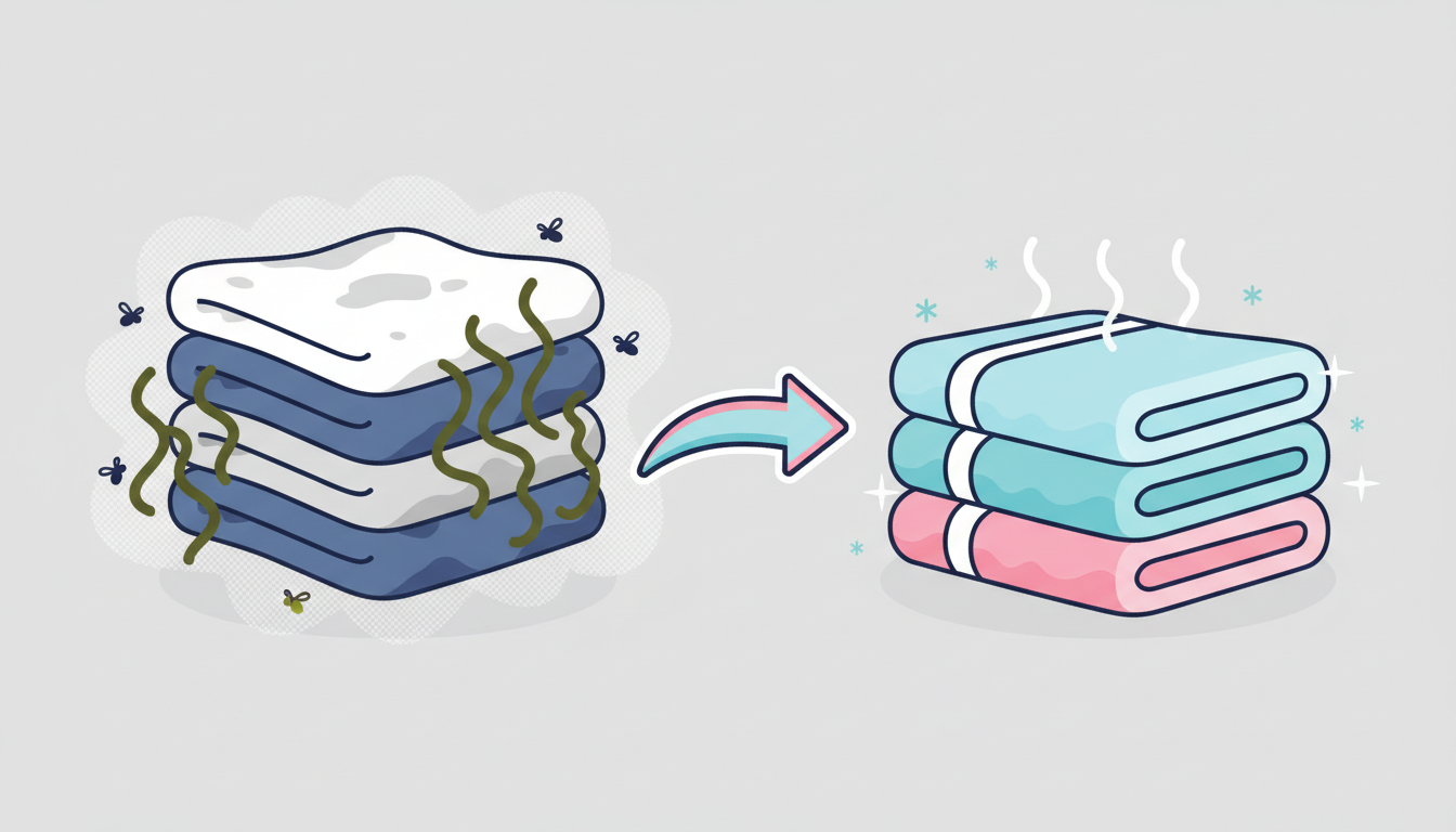 Fix musty towel smell