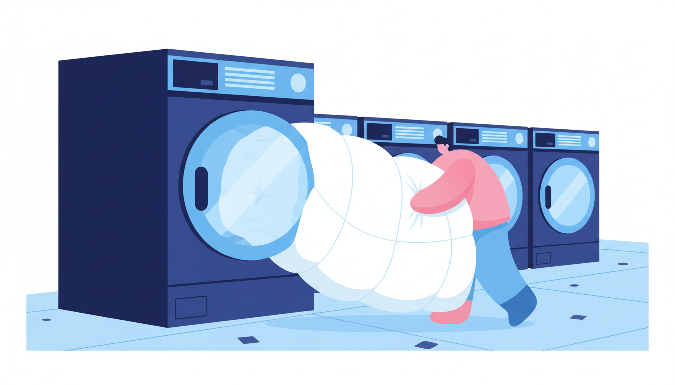 How to wash a doona at a laundromat