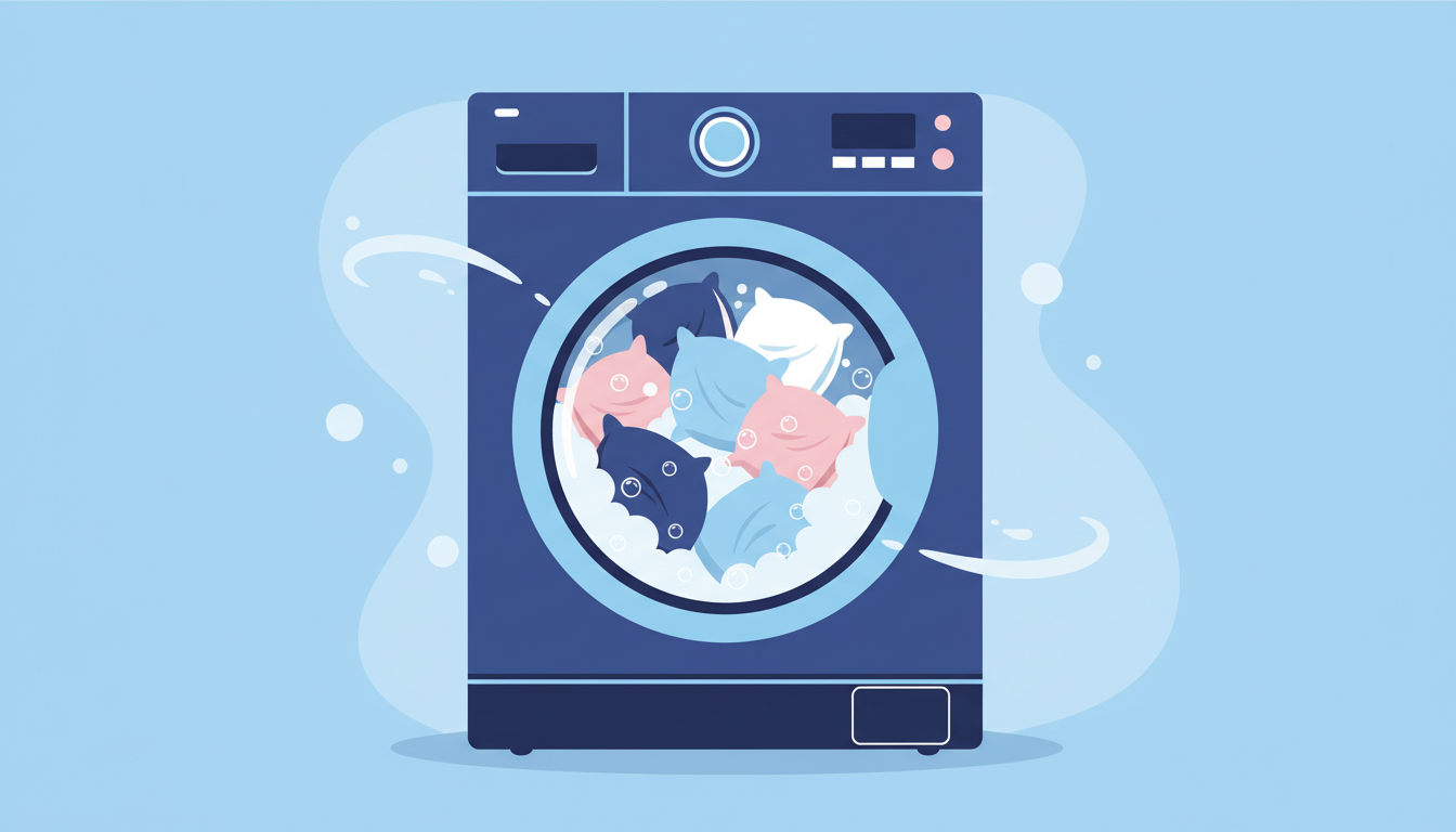 How to wash pillows and cushions