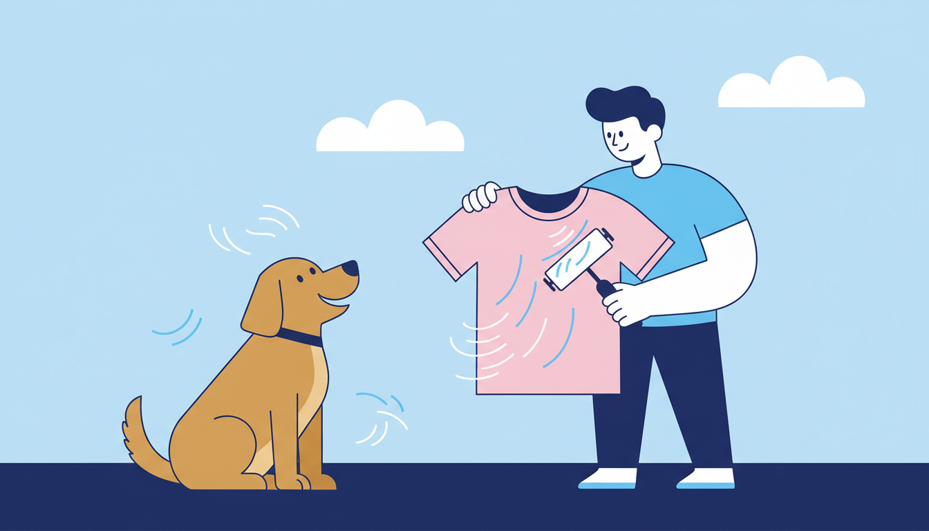 Remove pet hair from laundry